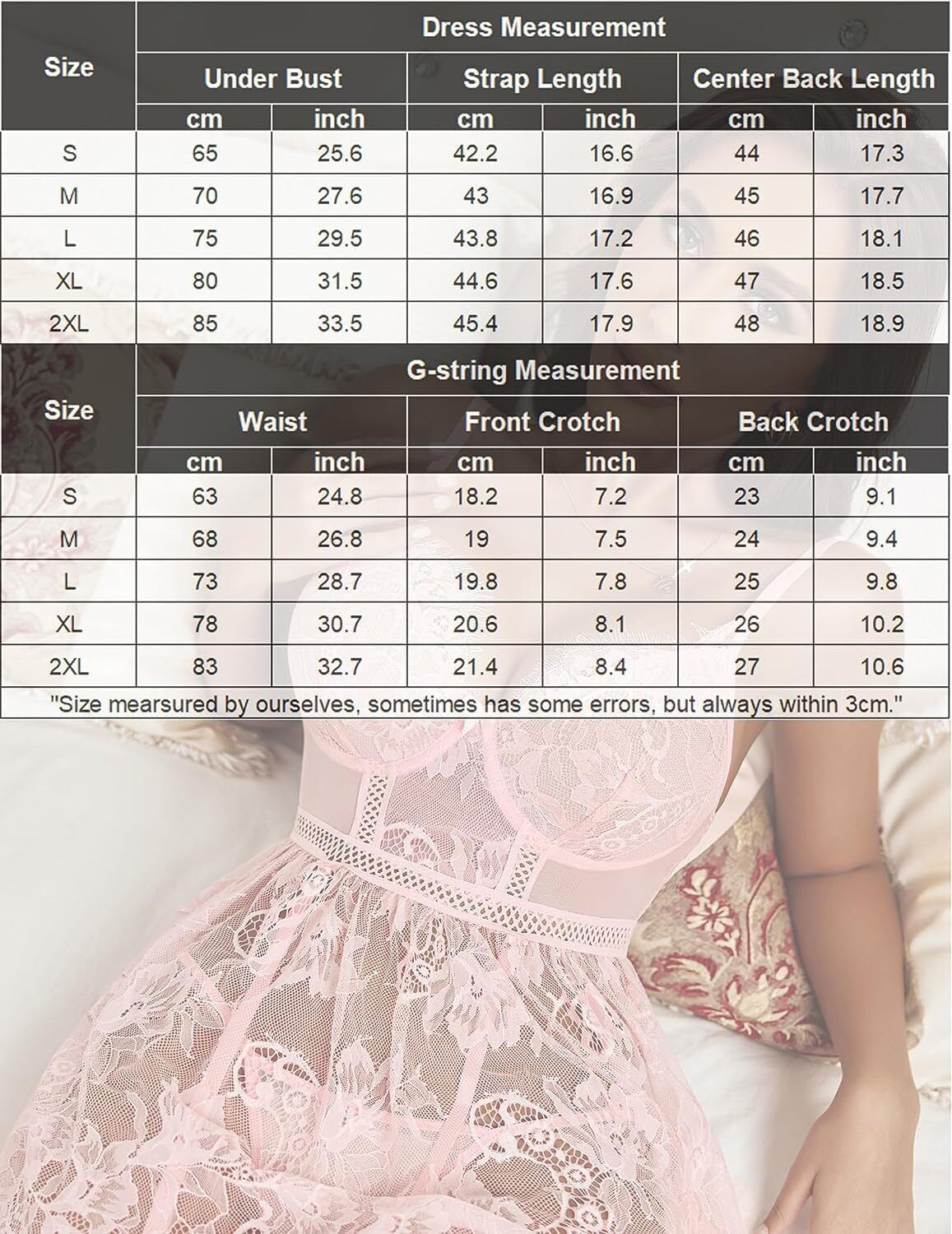 Avidlove Lingerie for Women Lace Babydoll Sleepwear with Garter Belt Slip Dress